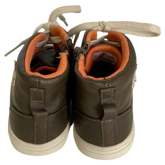 OshKosh Boys Shoes 11 One Tough Kid Dog Brown Fall - Picture 6 of 8